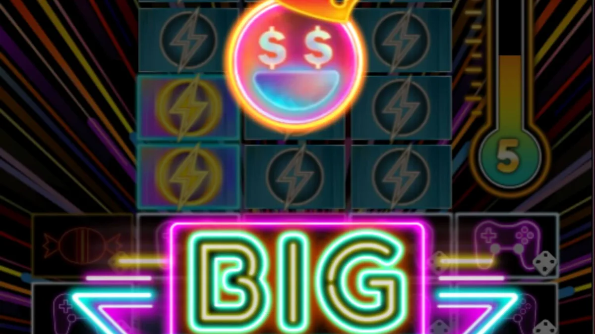 Dopamine Rush Dice slot machine neon arcade theme