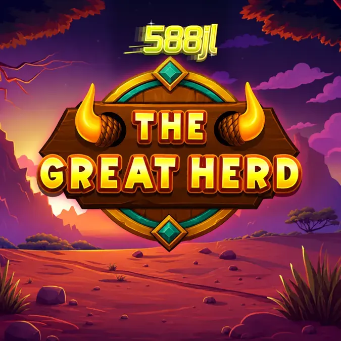 Isang visual na representasyon ng The Great Herd slot na nagpapakita ng savanna theme at scatter pays mechanics.