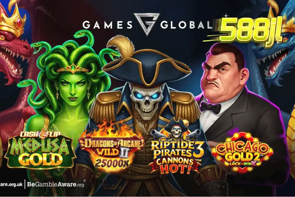 Isang visual na representasyon ng temang pirata sa Riptide Pirates 3 slot.